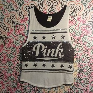 Pink bling tank